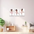 thumbnail image 3 of ZHONGYUTONG Ballerina Pictures Wall Art Ballet Canvas Little Girl Pictures Dancer Art Prints 3 Piece Pink Decor for Girls Room Bedroom (11.00" x 14.00" x 3PCS), 3 of 6