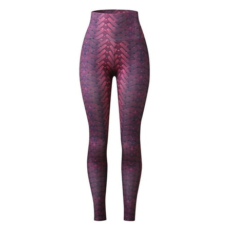 

JDEFEG Yoga Pants Medium Women Printed Casual Yoga Pants High Waisted Slim Pant Trousers Fit Leg Sports Yoga Sport Pants Yoga Scrub Pants Straight Leg Polyester Purple Xxl