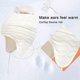 thumbnail image 5 of (Tamaño: L Blanco) Gorros con orejeras y bufandas de punto para niñas pequeñas de 4 a 6 años Gorros con pompones gruesos y cálidos con calentador de cuello Conjuntos de gorros para niños Guantes Conjunto de gorro de invierno Rojo Verde, 5 of 5