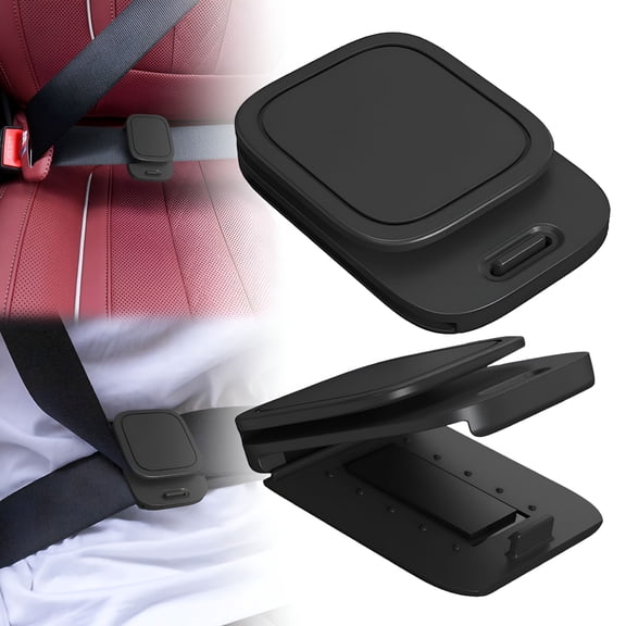 MELIVO Adjuster Seat Belt Clip, The 2 Bag Shoulder Strap Adjuster Neck Pressure Enhances Travel and Comfort