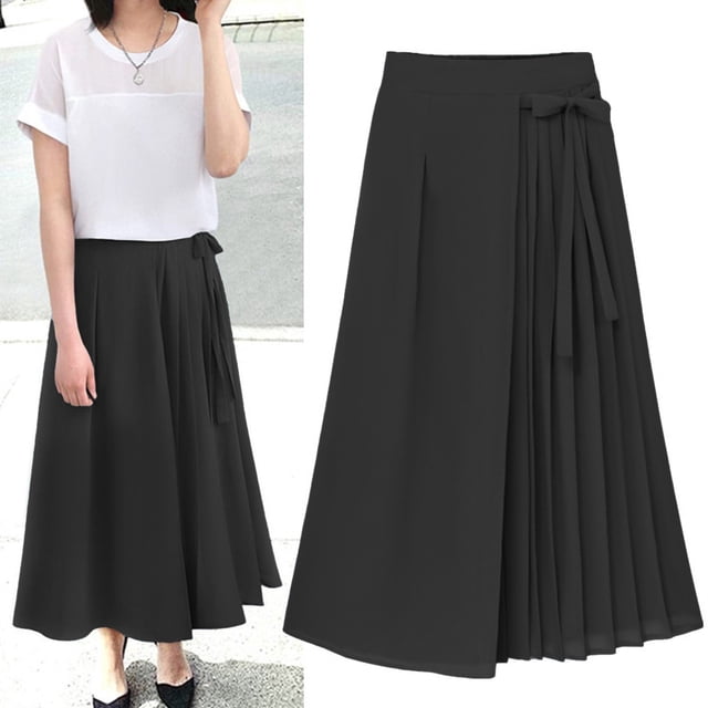 WILLBEST Pantalones Casuales para Mujer - Pantalones Plisados de Gasa con Cintura Elástica - Pantalones Casuales Cómodos de Talla Grande para Un Estilo Informal y Versátil Grande