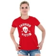 thumbnail image 4 of Victim Cute Edgy Confidence Style Womens Fitted Plus Size Graphic Tee Brisco Brands 3X, 4 of 5