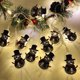 thumbnail image 4 of Luces colgantes LED Lámpara decorativa Luces cálidas Accesorio Navidad Luces de cadena para Navidad Interior Exterior Patio trasero 165 m 10 luces Yinane Luz de muñeco de nieve, 4 of 8