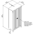 thumbnail image 3 of Bush Furniture Salinas Tall Storage Cabinet with Doors, 3 of 7