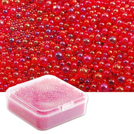 

90g UV Resin Bubble Beads AB Miniature Inclusion for 3D Nail Art Pendant Decor