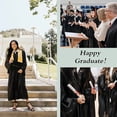 thumbnail image 5 of Misscom Unisex Shiny Graduation Cap Gown 2025 Year Charm Tassel Set for Middle High School and Bachelor, 5 of 6