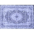 thumbnail image 1 of Ahgly Company Machine Washable Indoor Rectangle Medallion Blue Traditional Area Rugs, 7' x 9', 1 of 4