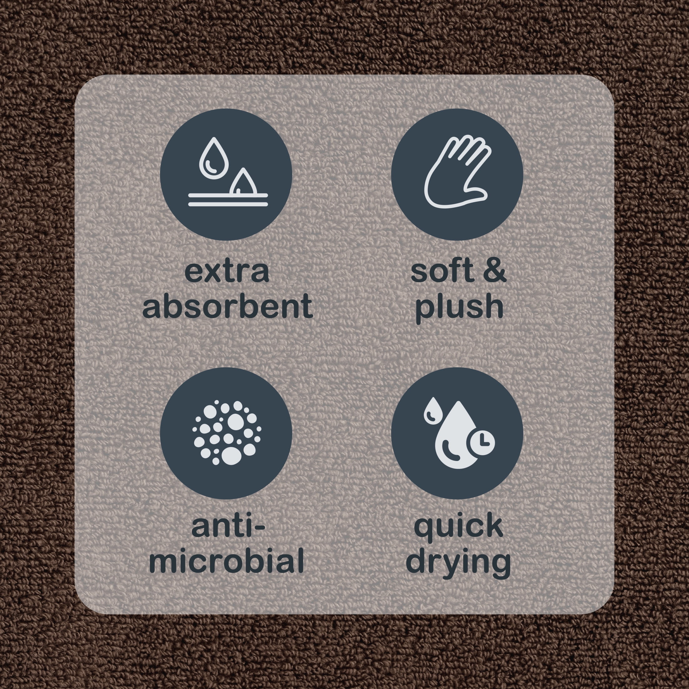 Mainstays Performance Cotton Bath Sheet, Oversized Super Soft Quick Dry Fade Resistant, Solid Brown