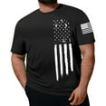 thumbnail image 2 of Funny Independence Day Shirt Short Sleeve T Shirts for Men Men's Workout Tank Top Casual Soft Short Sleeve Gym Muscle Shirts Bodybuilding Tee Black,7XL, 2 of 4