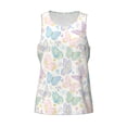 thumbnail image 4 of Gaeub Colorful Butterfly Men's Athletic Tank Top, Workout Sleeveless Shirts, Running Tank Tops for Gym, Running, Training - 4X-Large, 4 of 9