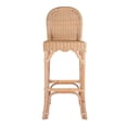 thumbnail image 4 of Butler Specialty Company Flora Rattan 30" Scalloped Edge Bar Stool - Natural, 4 of 8