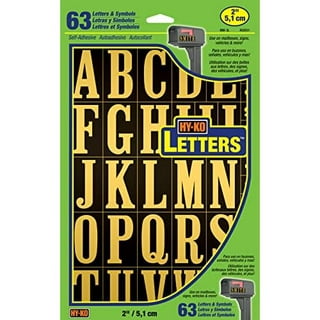 Metl-Stik 3inch Stick on Self Adhesive Letters Gold from £0.50