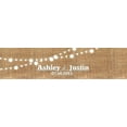 thumbnail image 2 of 100 Burlap and White Market Lights Wedding Anniversary Engagement Party Water Bottle labels Bridal Shower, 2 of 4