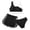 Black, variant on Gyujnb Sporty Three-Piece Swimsuit with Shorts for Swimming Beach (Little Girls, Big Girls),9-10 Years