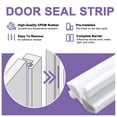 thumbnail image 5 of 36" x 80" 2 Panel Door Slab Interior Pine Solid Wood Pantry Door With Jamb/Door Seal Strip, 5 of 9