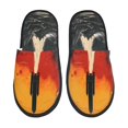 thumbnail image 1 of Naloa Chaussons Rétro Fusée Spatiale Imprimée pour Intérieur, Chaussons en Mousse à Mémoire de Forme, Chaussons de Maison, Chaussures Chaudes et Confortables pour la Maison-Moyen, 1 of 8