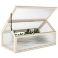 thumbnail image 1 of Outsunny Wooden Cold Frame Greenhouse, Natural Wood, 1 of 10