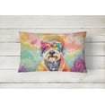 thumbnail image 2 of Schnauzer Hippie Dawg Fabric Decorative Pillow 12 in x 16 in, 2 of 4