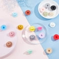 thumbnail image 5 of 19Pcs 19 Colors Silicone Beads DIY Nursing Necklaces and Bracelets Making Chewing Pendants For Teethers Hat Mixed Color 26x12mm Hole: 2.5mm 1pc/color, 5 of 7