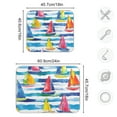 thumbnail image 4 of Yayeee Dish Drying Mat for Kitchen Counter 16"x18" Microfiber Absorbent Pad, Yellow Hand Drawn Sailboats, 4 of 7