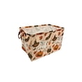 thumbnail image 5 of Halloween Print Fabric Storage Basket, Soft Foldable Pumpkin Ghost Bin Multi-Purpose Home Closet Shelf Organizer with Handles, 5 of 6