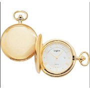 Legere BPW-813 Quartz Pocket Watch with Day of Month Gold Tone