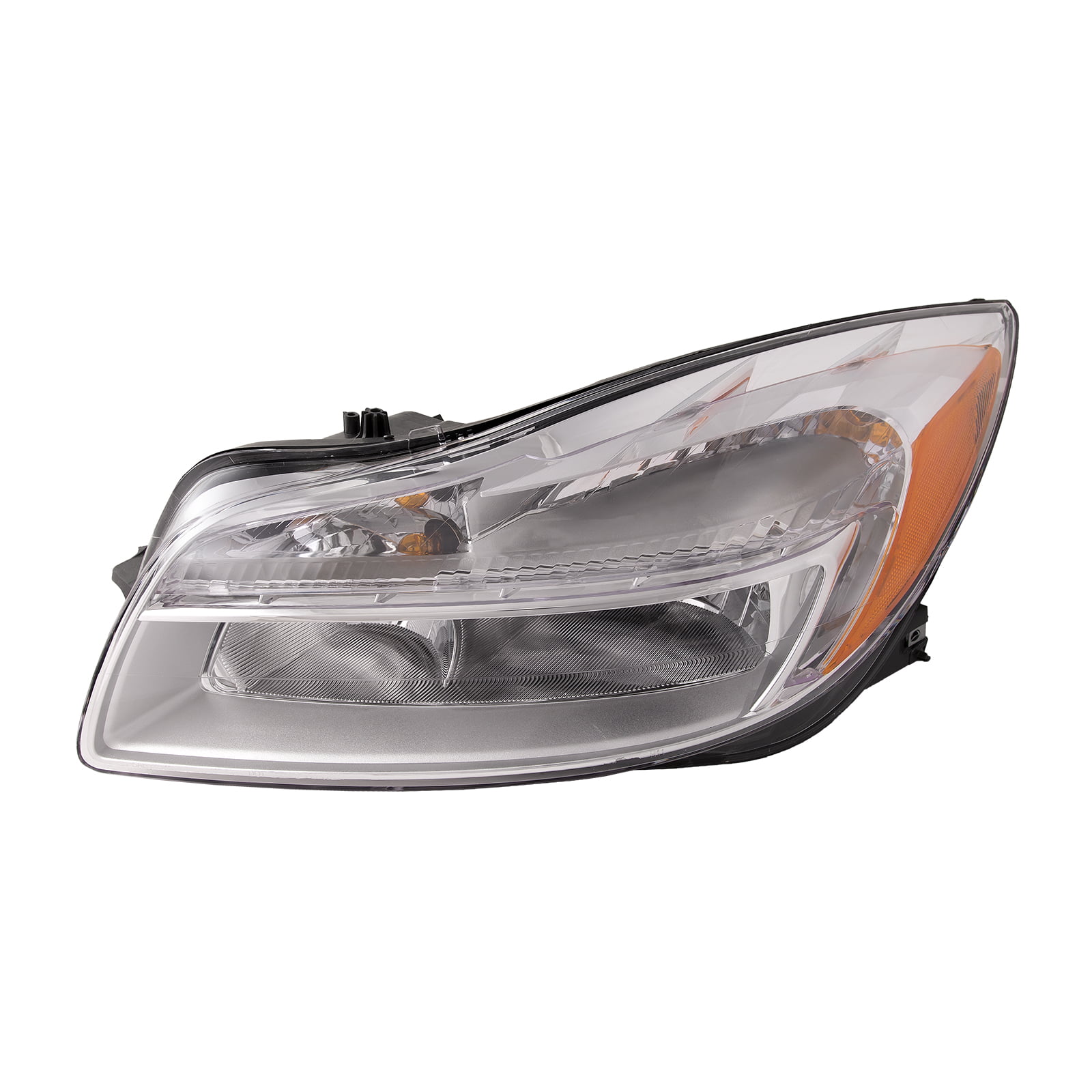 HEADLIGHTSDEPOT Chrome Housing Halogen Headlight Compatible with Ford Taurus 2000-2007 Includes Right Passenger Side Headlamp 