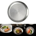 thumbnail image 4 of Outdoor Camping BBQ Plate Stainless Steel Round Plate Double-Walled Plate Fruit, 4 of 5