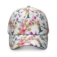 thumbnail image 2 of Wildflower Dad Hat – Rustic Floral Baseball Cap Featuring Artistic Watercolor Bloom and Botanical Nature Pattern, Adjustable Snapback, 2 of 7