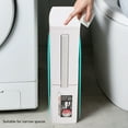 thumbnail image 3 of Three in One Bathroom Trash Can with Pop Up Lid, Removable Inner Bucket, and Concealed Toilet Brush for Small Space, Suitable for Bathroom, Apartment, RV, Dormitory, and Cabin, 3 of 7
