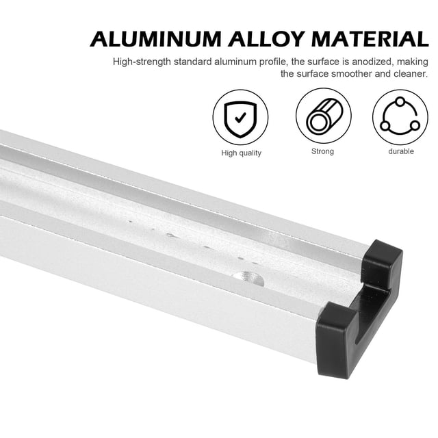 BEADCEST 1Ud Perfil De Aluminio T Para Máquina Con Anodizado Superficie Lisa Plata