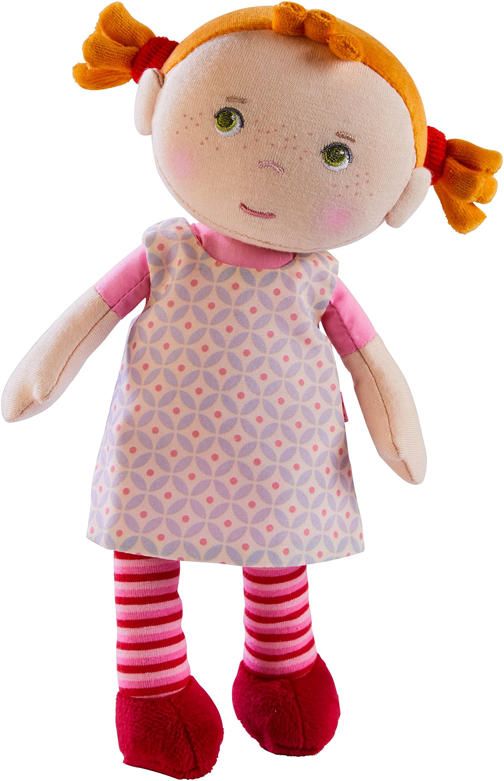 HABA Snug Up Roya - 10" Soft Doll with Fuzzy Red Pigtails, - Walmart.com