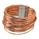 thumbnail image 3 of Pulsera de mujer tipo brazalete premium, accesorios para atuendos, fácil de usar, regalo, brazalete versátil con cierre, elegante Champán, 3 of 8