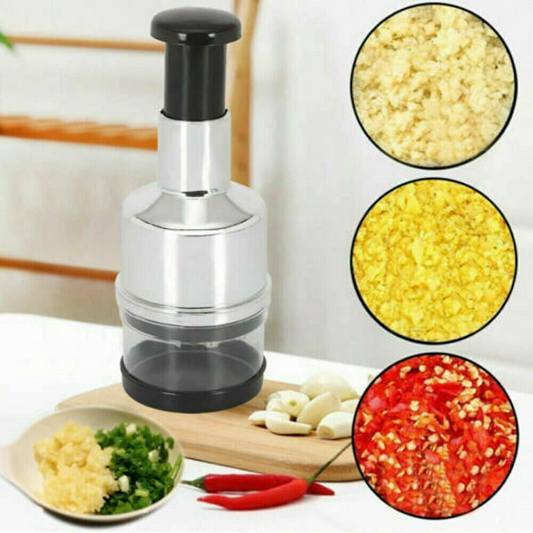 Multi-Function Manual Food Chopper & Processors with Handle and  Cover,Vegetable Chopper Shredder,Garlic Press,Suitable for Onions Garlic  Peppers