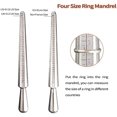 thumbnail image 4 of Ring Mandrel Sizer Gauge Metal Jewelry Measure Size 1-13 with Rings Finger Gauge Set of 27 Pcs Circle Models Jewelers Sizers Tools Finger Sizing Measurement Set with 2 Black Ring Belt, 4 of 5