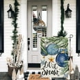 thumbnail image 6 of Winter Garden Flag 12x18 Inch Double Sided Small for Outside Welcome Burlap Let It Snow Blue Yard Flag CF1272-12, 6 of 6