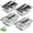 Silver - 4 Pack, variant on Ice Cube Trays, Large 6-cube Stainless Steel Ice Cube Trays with Easy Release Levers for Professional Drinkers– Portable Reusable Metal Ice Maker for Family Bar - Send Goods From Local Warehouse