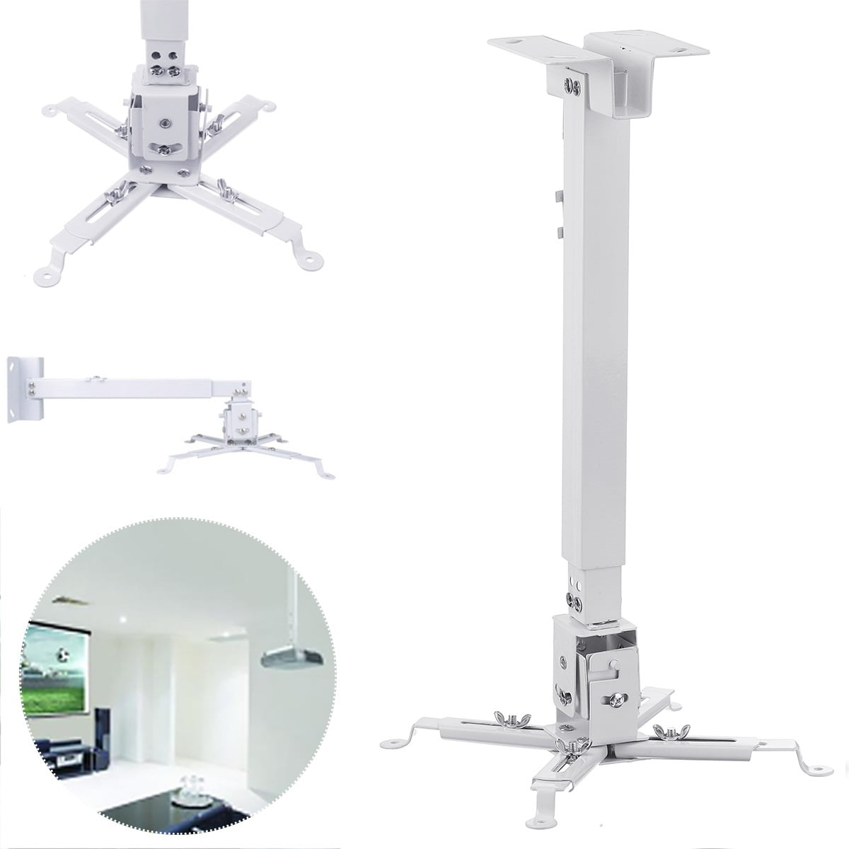 Universal Projector Mount Extendable Bracket Wall & Ceiling Mount
