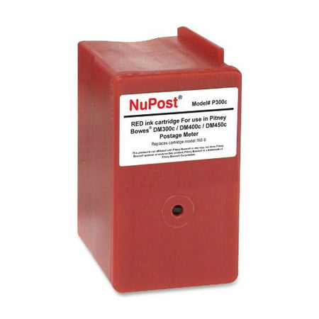 NuPost Non-OEM New Build Red Postage Meter Ink Cartridge (Alternative for Pitney Bowes 765-9) (8000