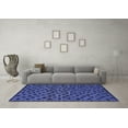 thumbnail image 3 of Ahgly Company Indoor Rectangle Abstract Blue Modern Area Rugs, 7' x 10', 3 of 4