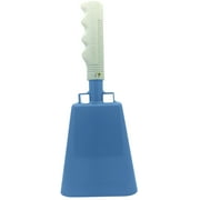 9.6 inch Carolina Blue Bell White Handle Cowbell with Stick Grip Handle Used for Cheering at Sporting Events - Cow Bell by Stewart Tradingâ?¢