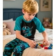 thumbnail image 4 of Aideaone Boys' Pajamas Set Short Sleeves Tops & Long Pants 2-Piece Printed Kid Sleepwear Pajamas Set for Boys 6-14Y, 4 of 6