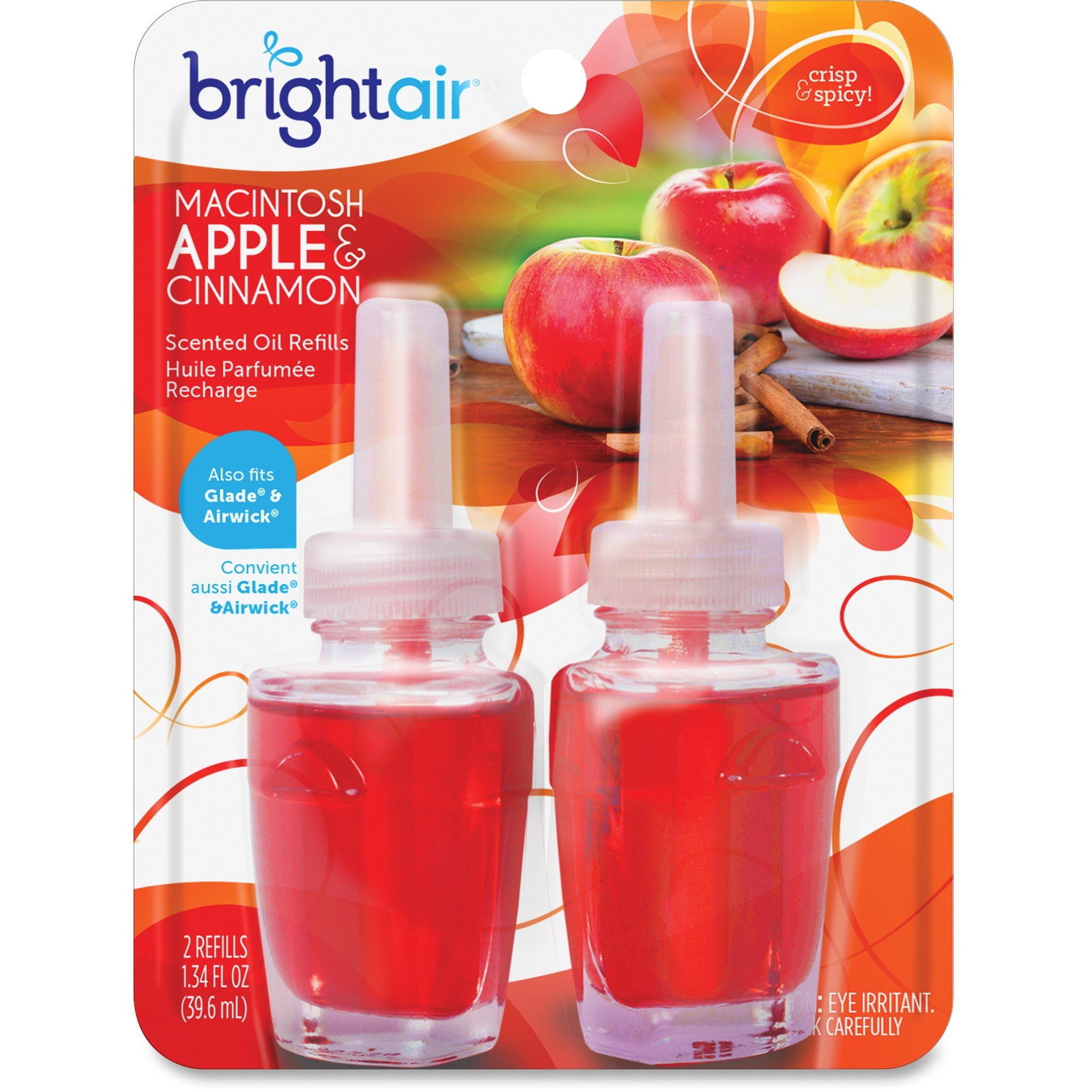 Bright Air, BRI900255, Scented Oil Warmer Air Freshener Refill, 2