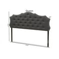 thumbnail image 6 of Baxton Studio Aurora Modern and Contemporary Dark Grey Fabric Queen Size Headboard, 6 of 6