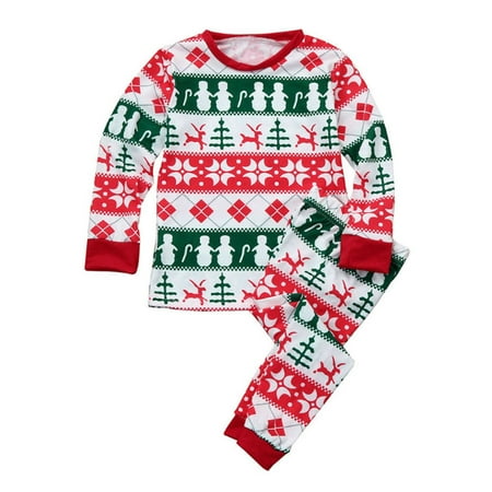 

Christmas Family Holiday Pajamas Matching Set Christmas Tops and Pants Sleepwear