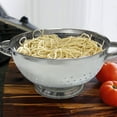 thumbnail image 4 of 3-Quart Stainless Steel Colander - Professional Strainer with Heavy Duty Handles and Self-Draining Stable Base, Polished Mirror Finish, 4 of 4