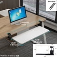 thumbnail image 2 of Asunby Keyboard Tray Under Desk – Clamp-On Slide-Out Drawer, Punch-Free, Adjustable Desktop Storage Rack for Office and Home Use, 2 of 9