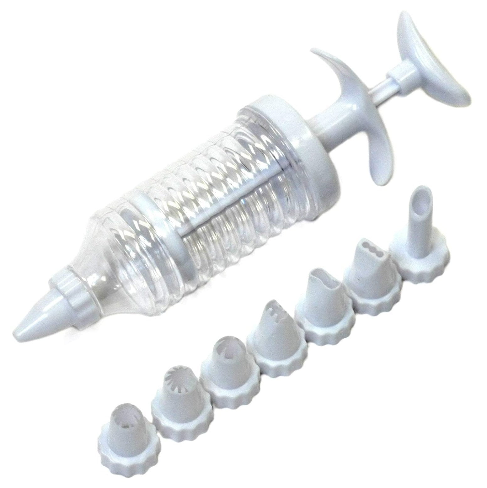 Chef Craft Dessert / Cake Icing Syringe with 8 Decorating Nozzle Tips 