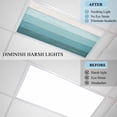 thumbnail image 4 of Teal Ombre Fluorescent Light Covers, Farmhouse Vintage Wooden Striped Magnetic Light Covers for Ceiling Lights, Fluorescent Ceiling Shade Filters for Classroom Bedroom Office 4x2Ft x 1PCS, 4 of 8