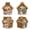 B, variant on Christmas Bead Art House Kit DIY Pearl Painting Holiday Decoration with Hanging Loop for Tree Mantel Shelf Tabletop Seasonal Home Decor